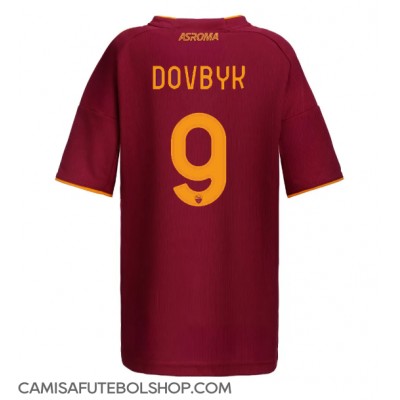 Camisa de time de futebol AS Roma Artem Dovbyk #9 Replicas 1º Equipamento Feminina 2025-26 Manga Curta Camisa de time de futebol AS Roma Artem Dovbyk #9 Replicas 1º Equipamento Feminina 2025-26 Manga Curta